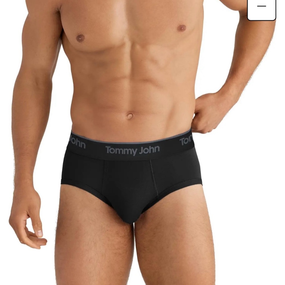 Tommy John Men's Black Briefs